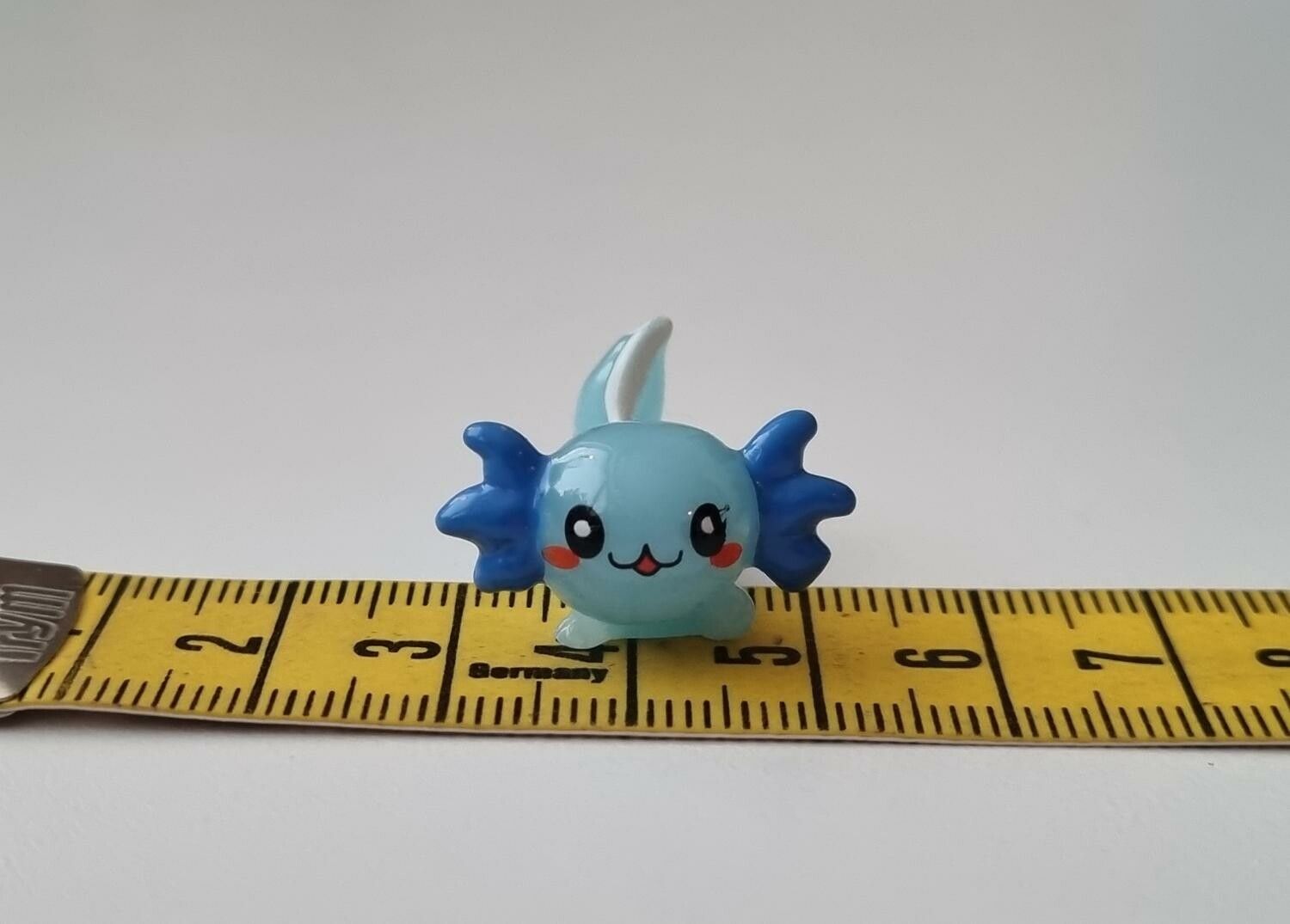 Gullig liten axolotl, miniatyr