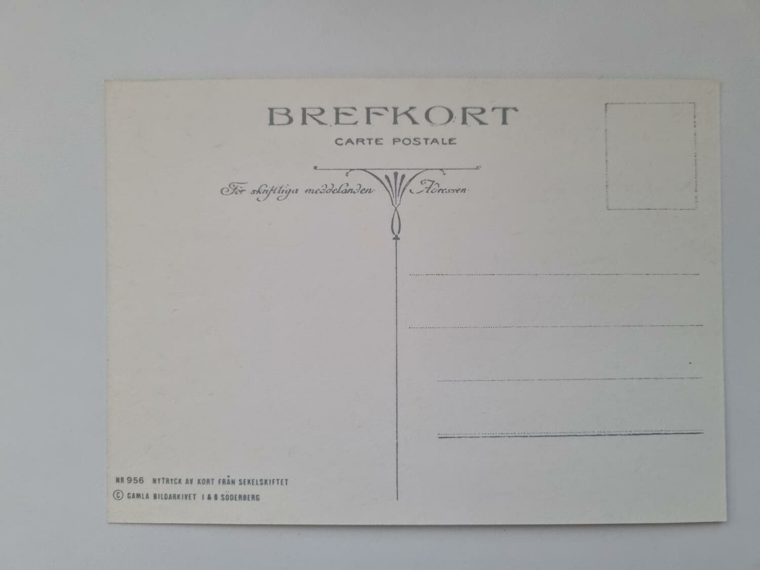 Vykort - Brefkort Nr 956