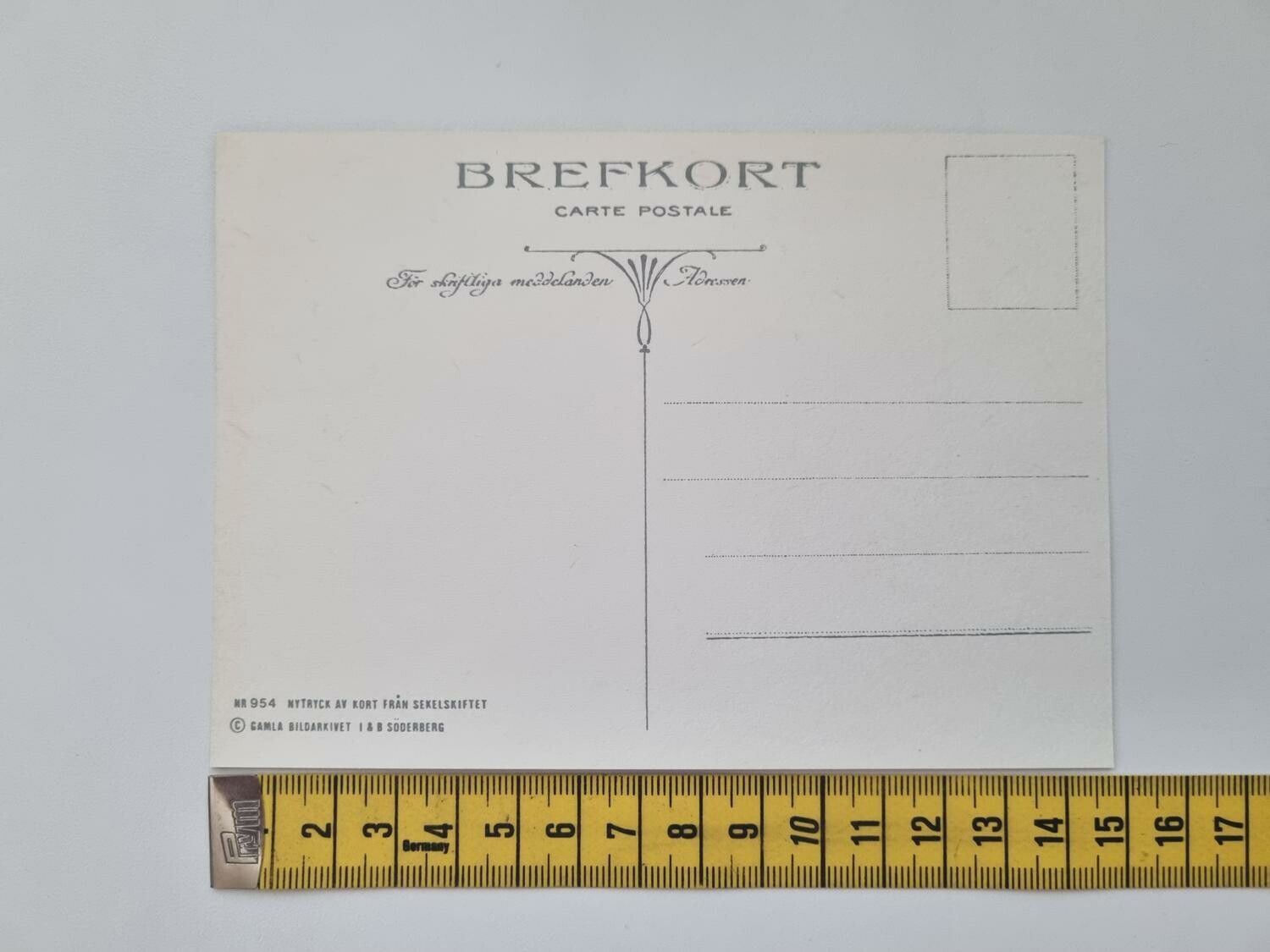 Vykort - Brefkort Nr 954
