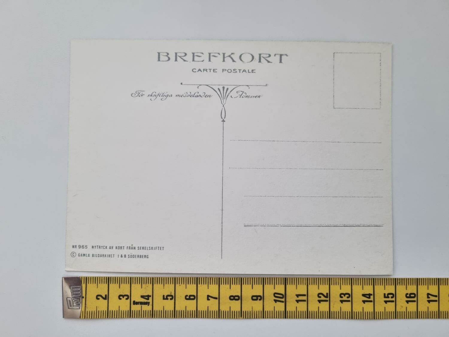 Vykort - Brefkort Nr 965