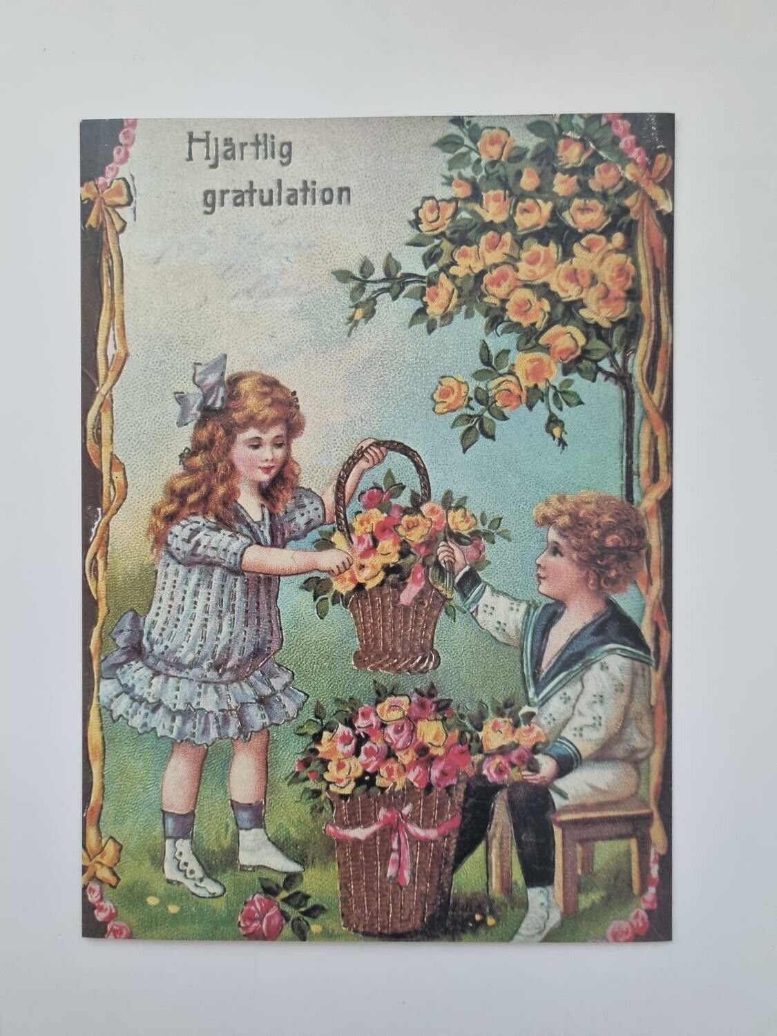 Vykort - Brefkort, Hjärtlig gratulation