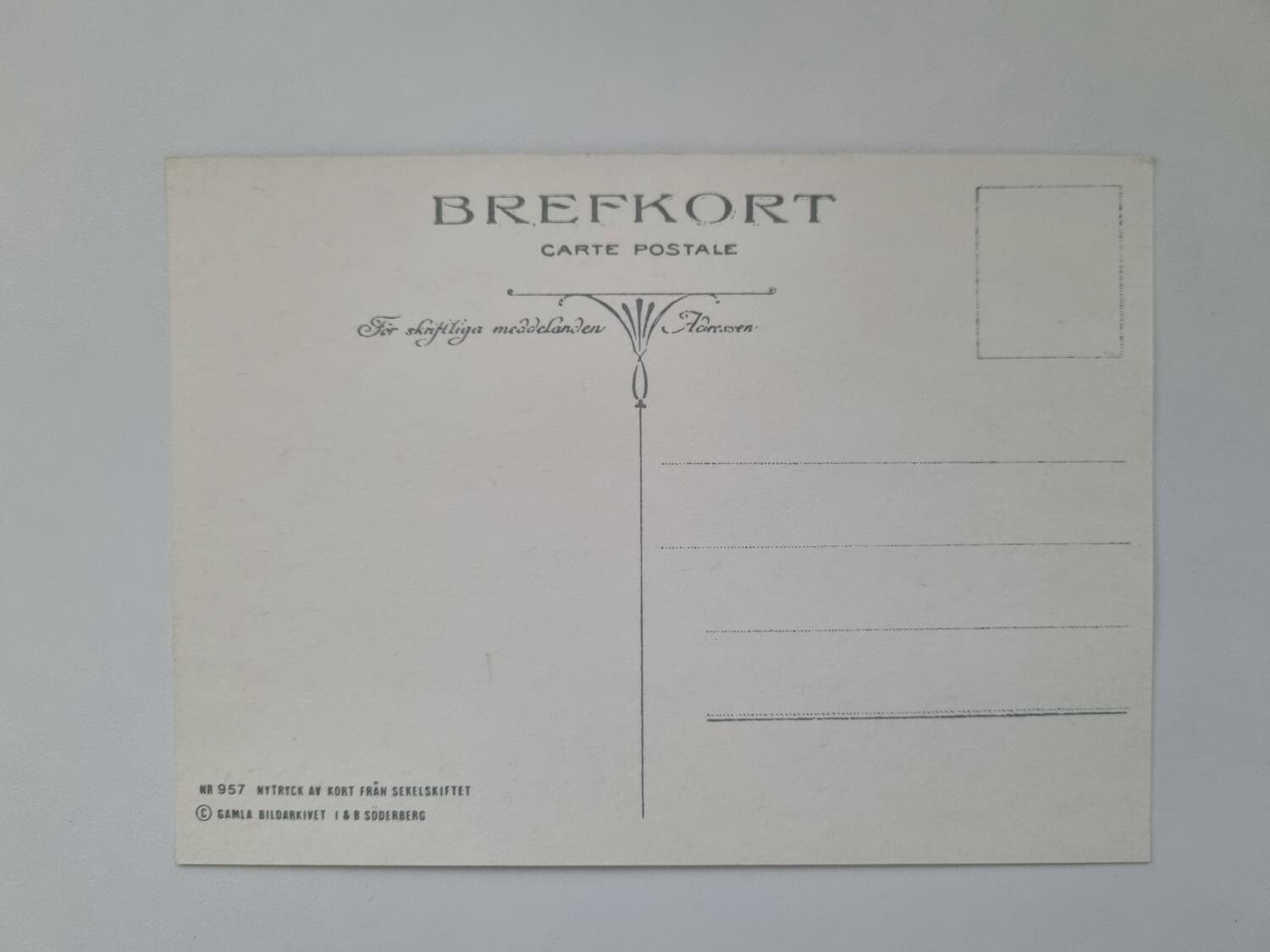 Vykort - Brefkort, Hjärtlig gratulation