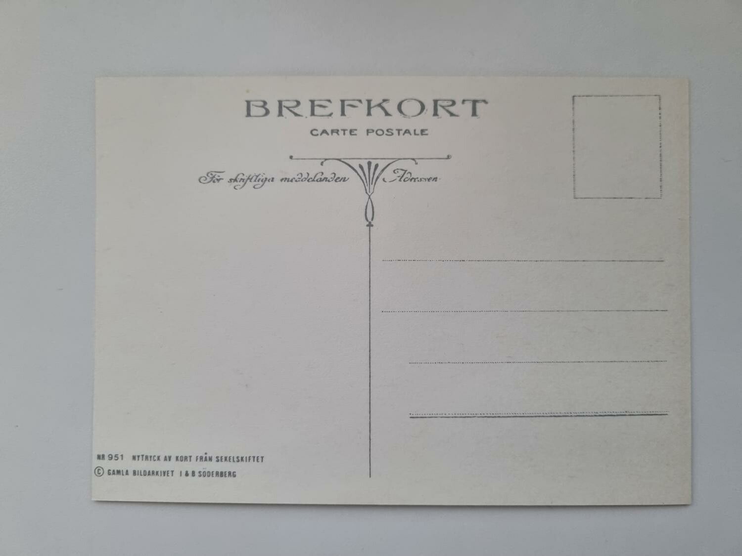 Vykort - Brefkort Nr 951