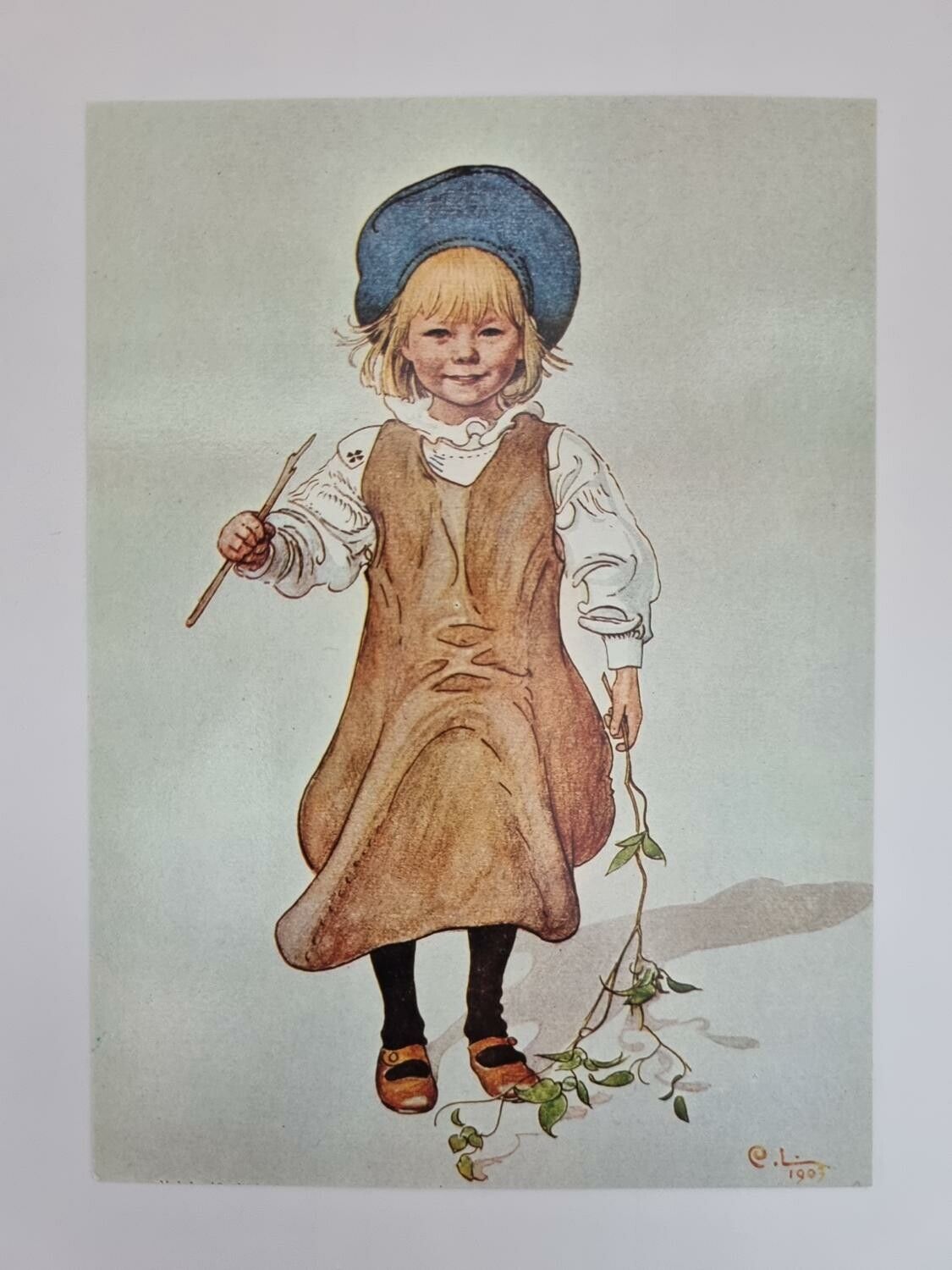 Vykort - Carl Larsson, Pojken med kvisten