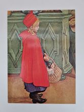 Vykort - Carl Larsson, Rödkappan