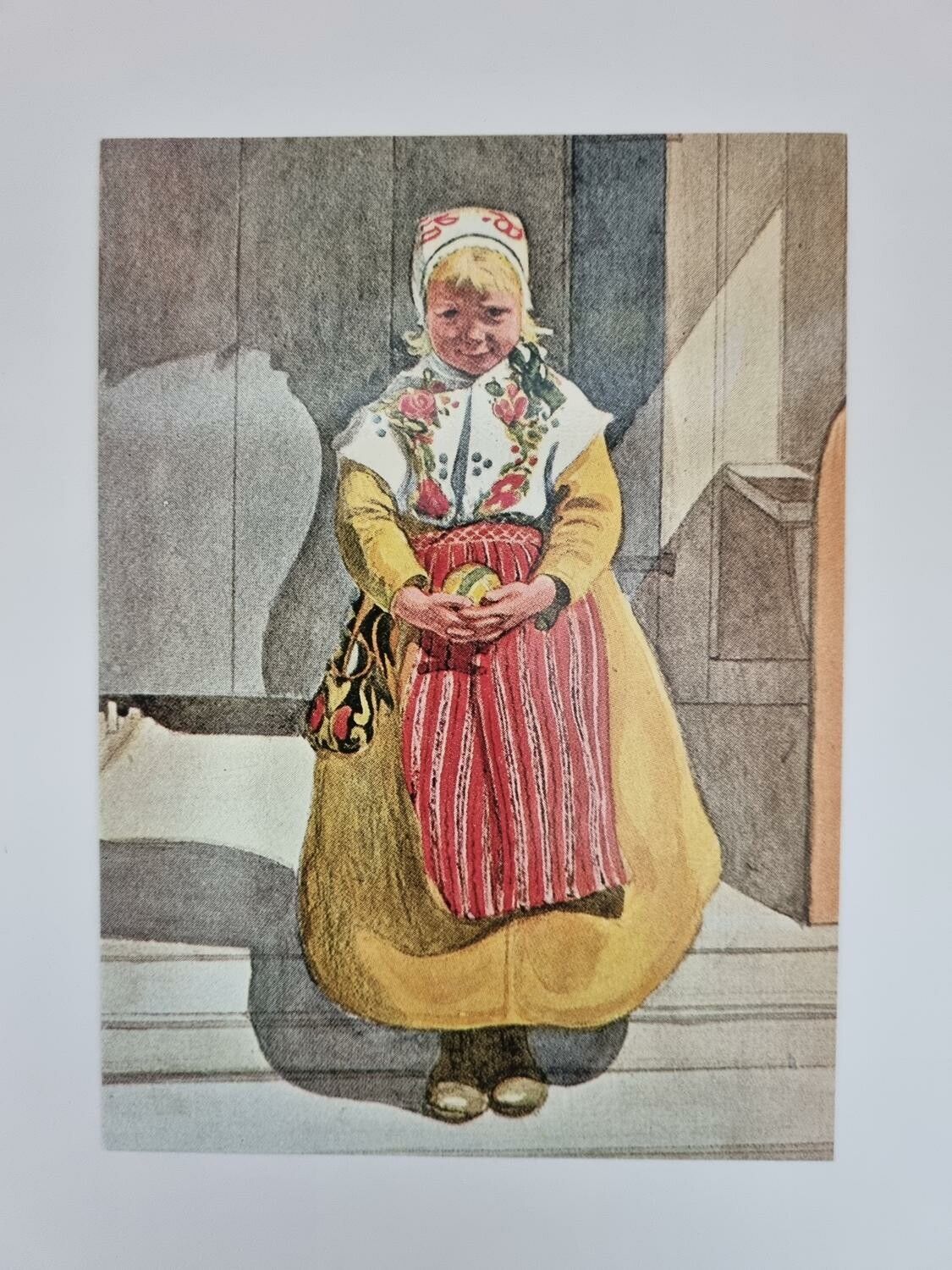 Vykort - Carl Larsson, Lillanna