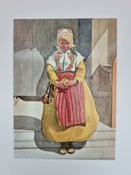 Vykort - Carl Larsson, Lillanna