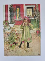 Vykort - Carl Larsson, Krattning
