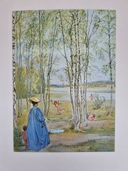 Vykort - Carl Larsson, Idyll