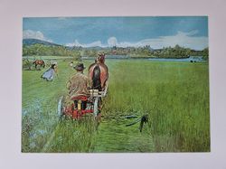 Vykort - Carl Larsson, Slåttern