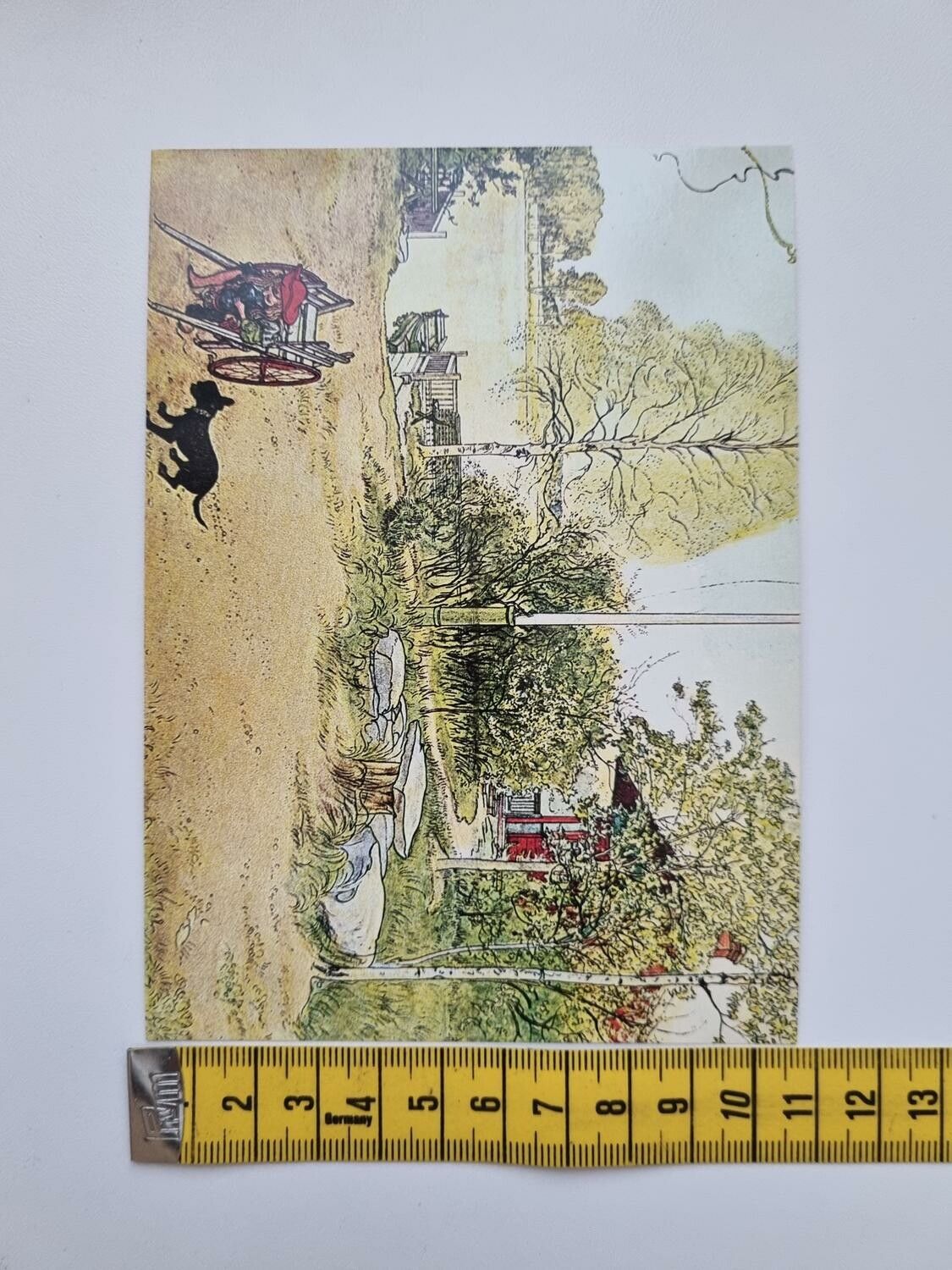 Vykort - Carl Larsson, Gårdsplanen