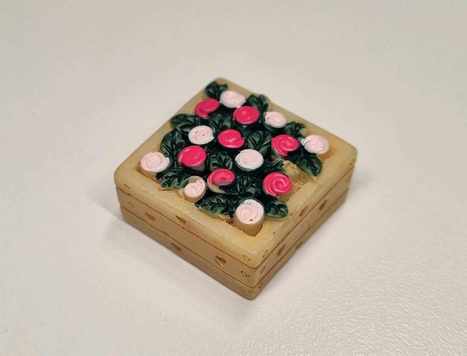1 st liten blomlåda, miniatyr