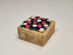 1 st liten blomlåda, miniatyr
