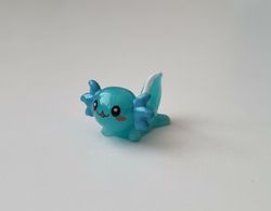 Gullig liten axolotl, miniatyr