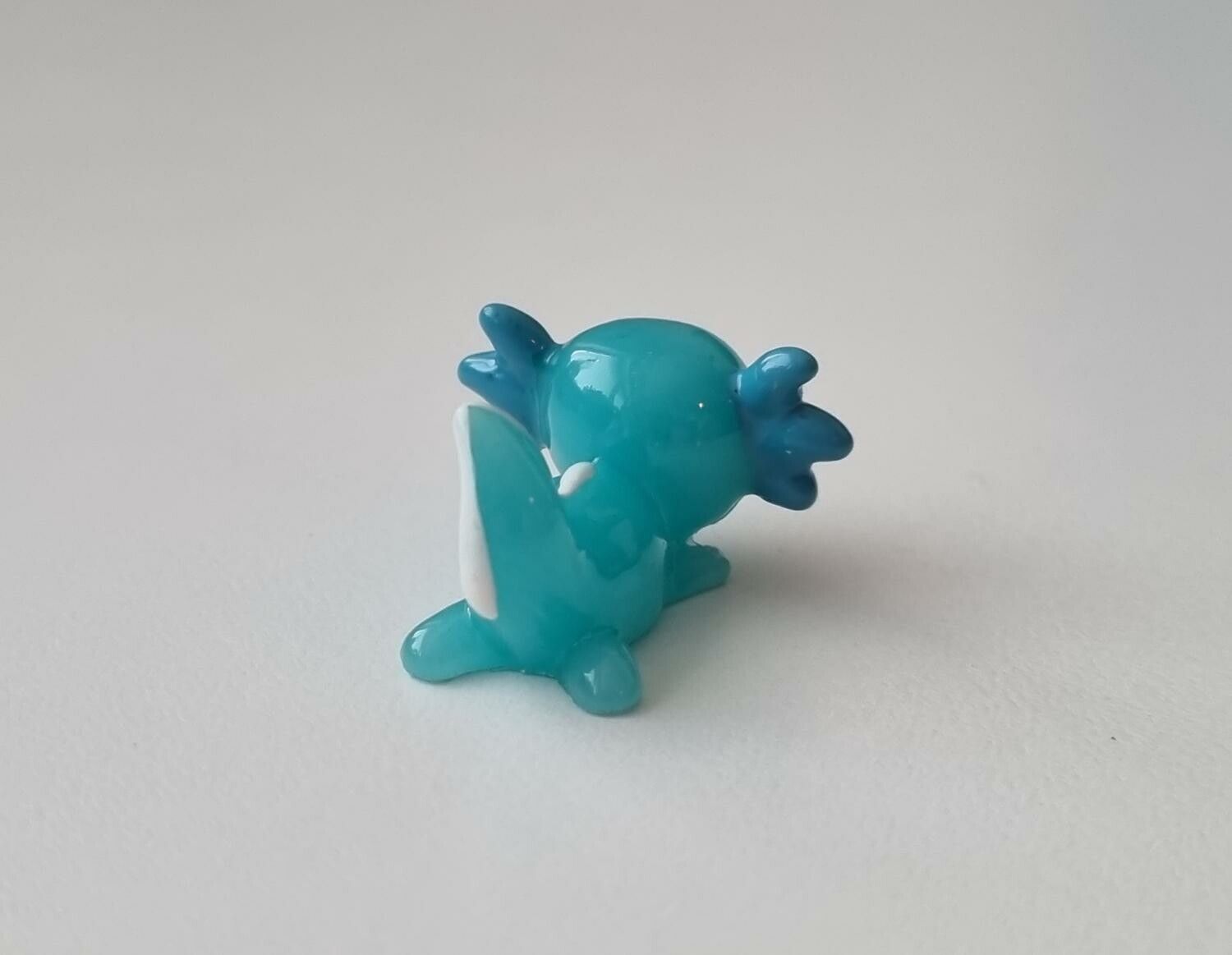 Gullig liten axolotl, miniatyr
