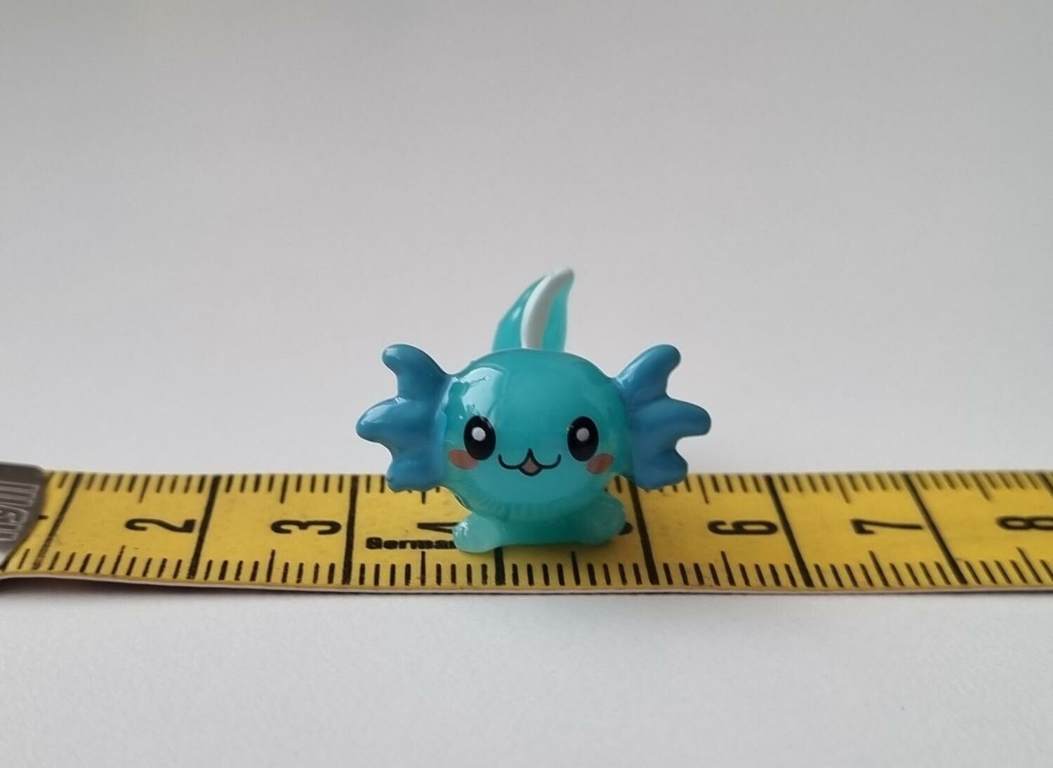 Gullig liten axolotl, miniatyr