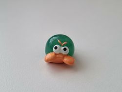 Handmålad liten arg erimitkräfta, miniatyr