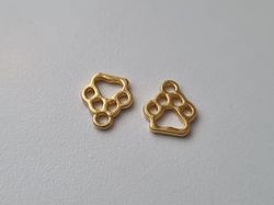 Berlocker Hundtassar (2 st guldfärgade)