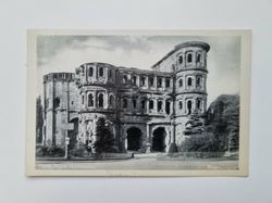 Äldre vykort Porta Nigra (Landseite) Trier