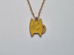 Halsband Gul Katt