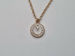 Halsband Vit Klocka