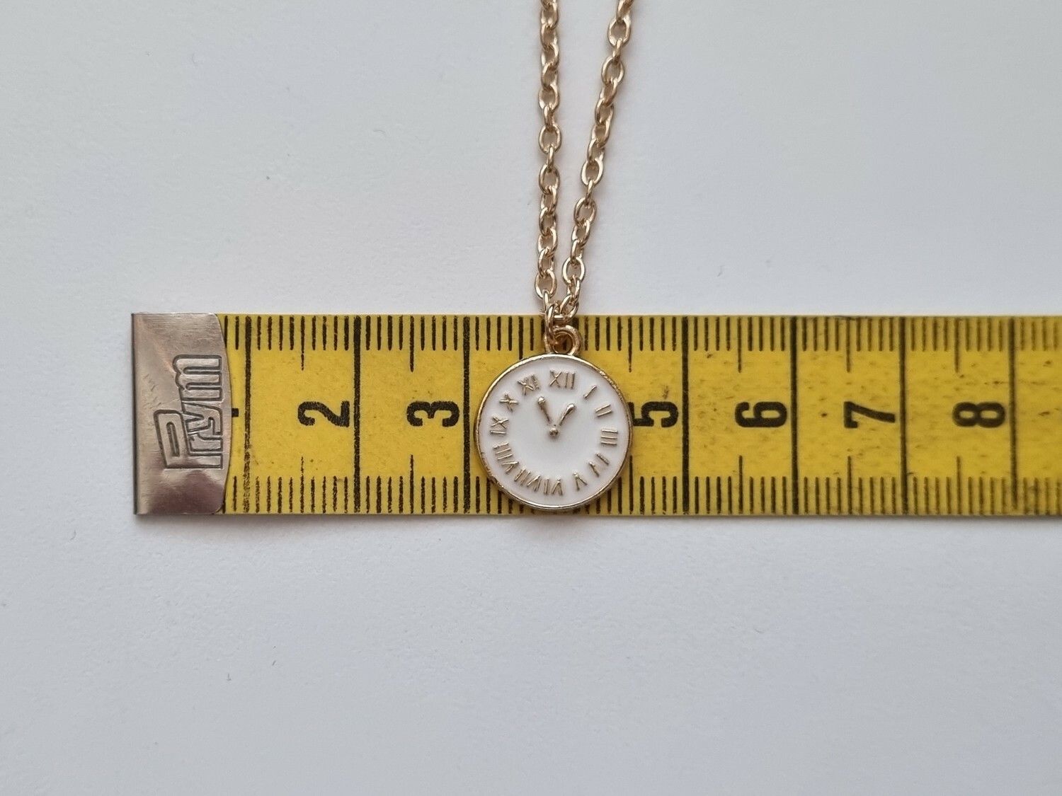 Halsband Vit Klocka