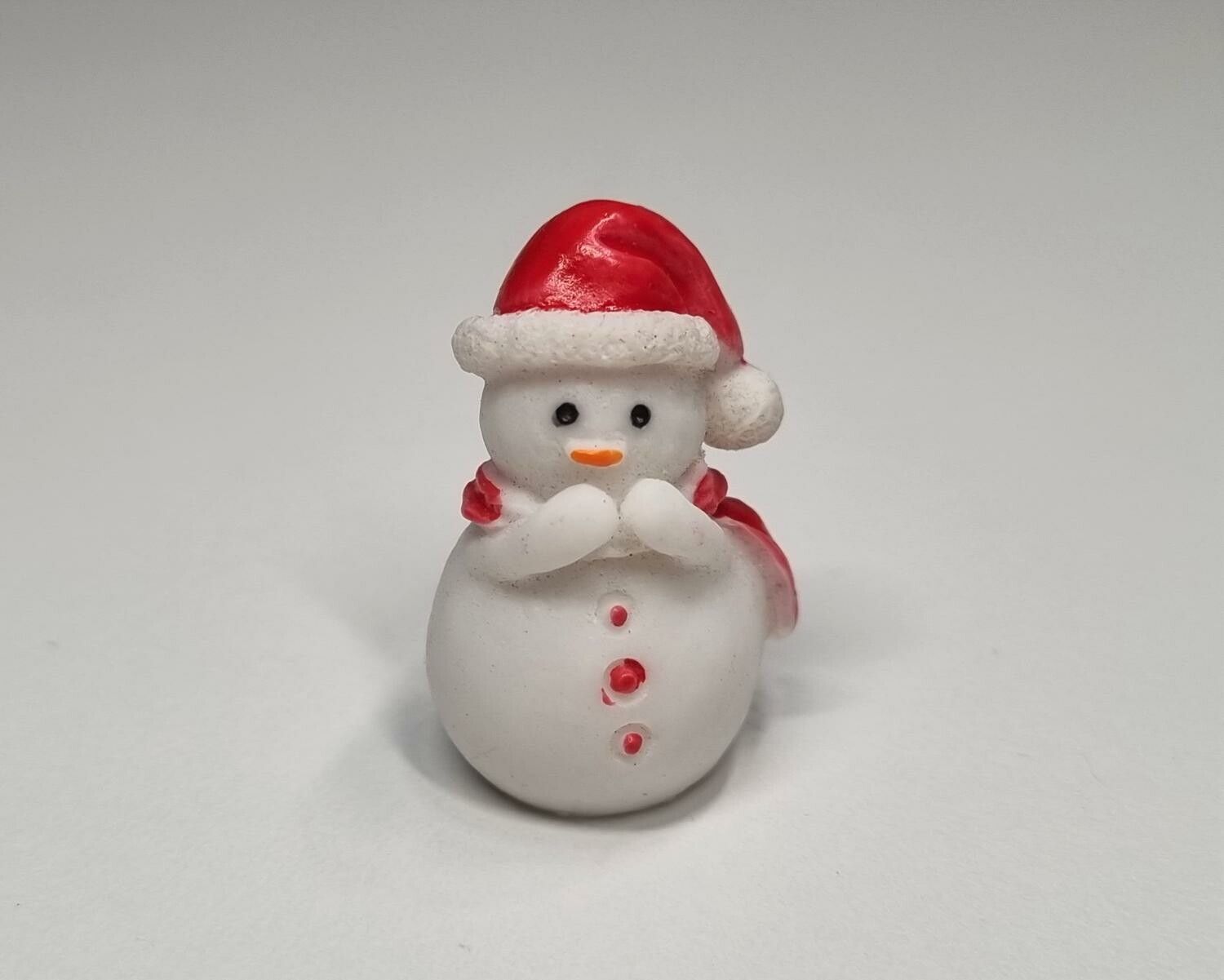 1 st liten snögubbe, miniatyrsnögubbe