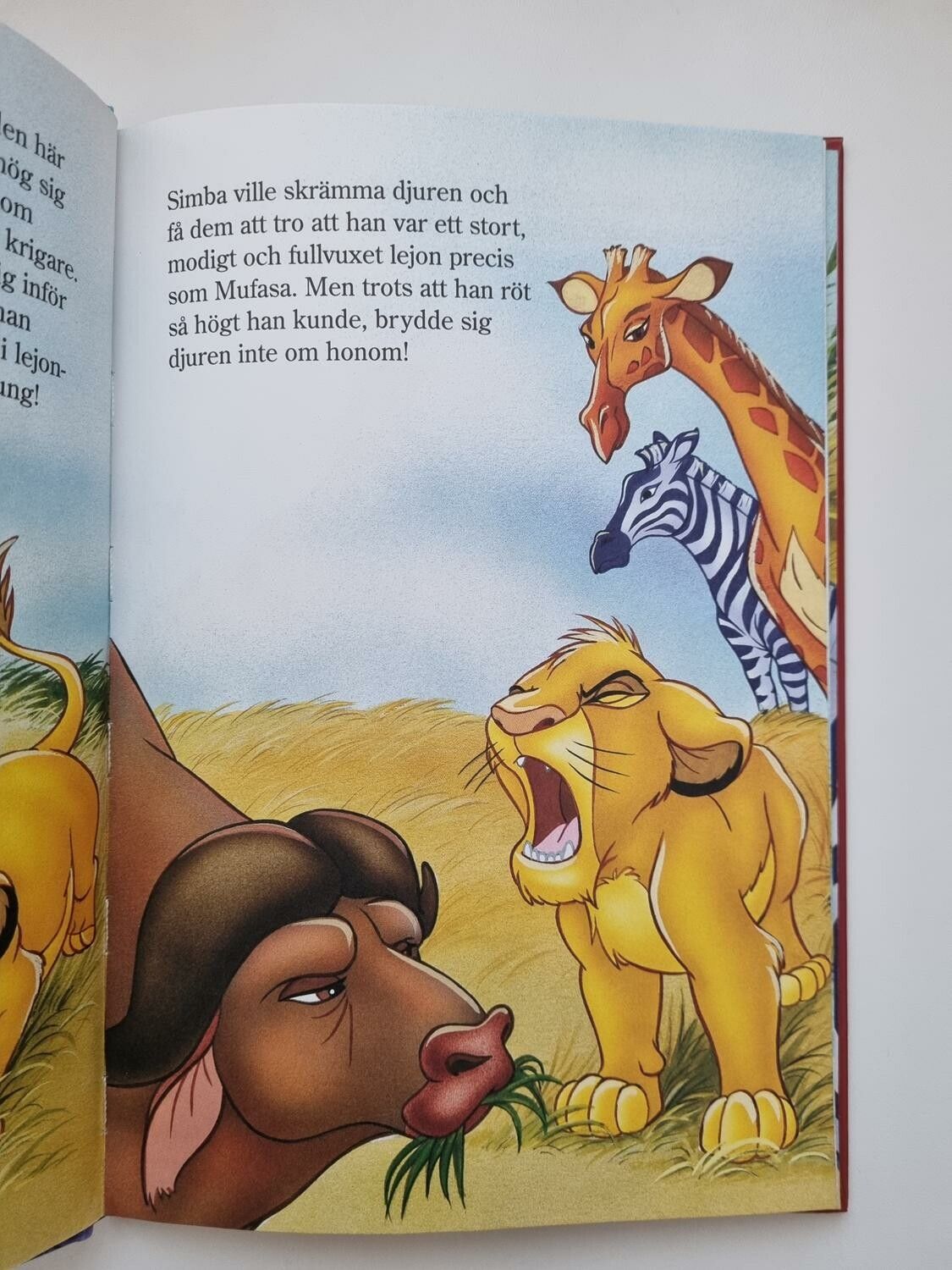 Lejonkungen Simba och Nala träffar Bombo, bok / barnbok