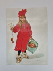 Vykort - Carl Larsson, Iduna