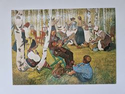 Vykort - Carl Larsson, Frukost i det gröna