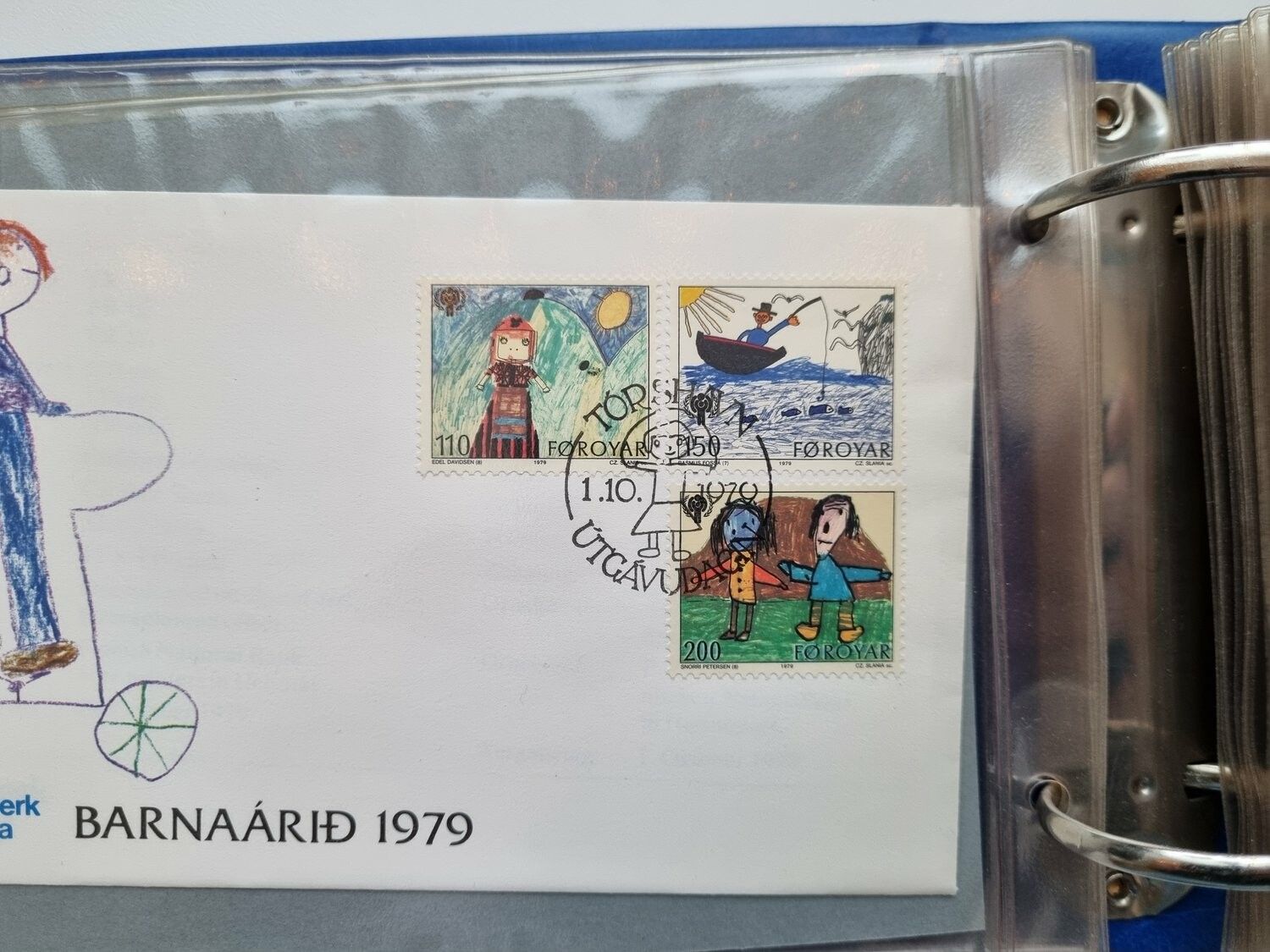 Album, 39 st brev samt frimärken över Färöarna