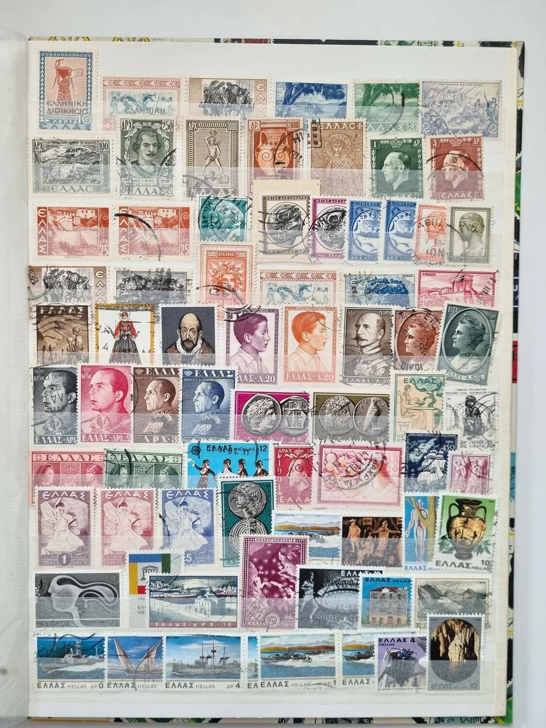 Album med frimärken (Italien & Grekland)