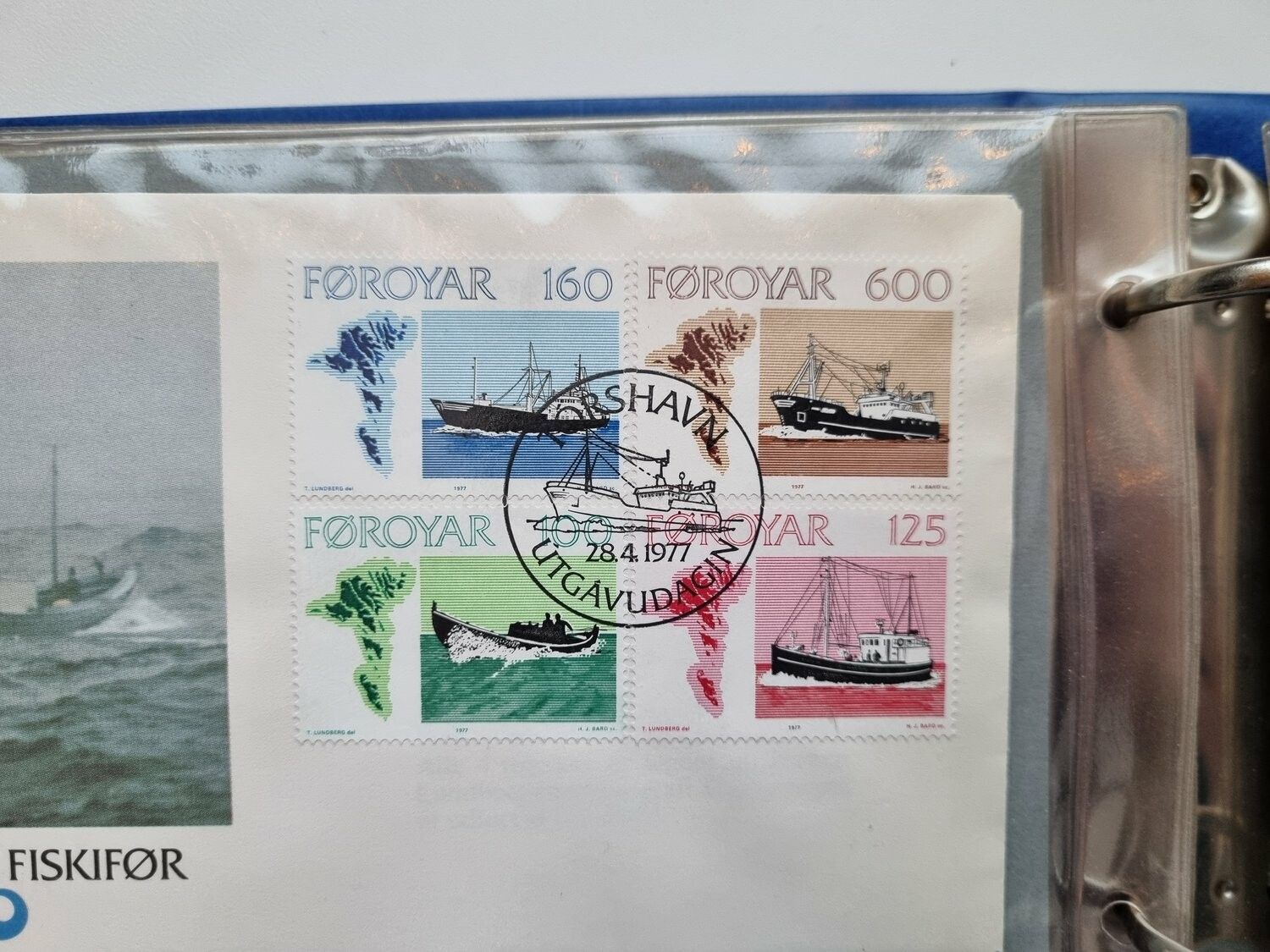 Album, 39 st brev samt frimärken över Färöarna