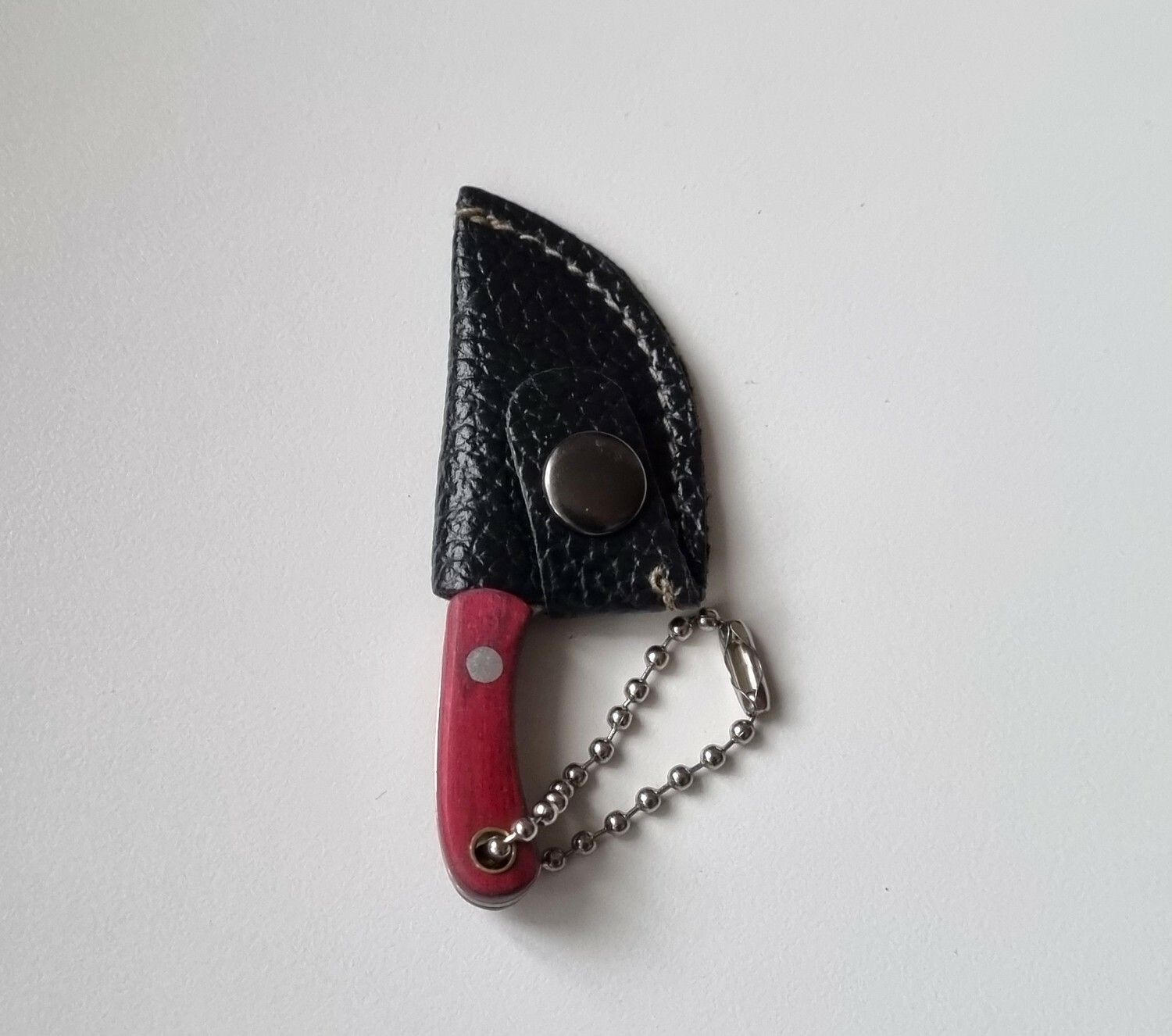 Gullig liten miniatyrkniv / minikniv med fodral