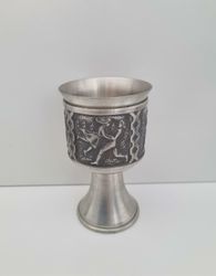 1 st detaljrik bägare / mugg dryckeskärl i tenn (ITB Norway Tinn 131)