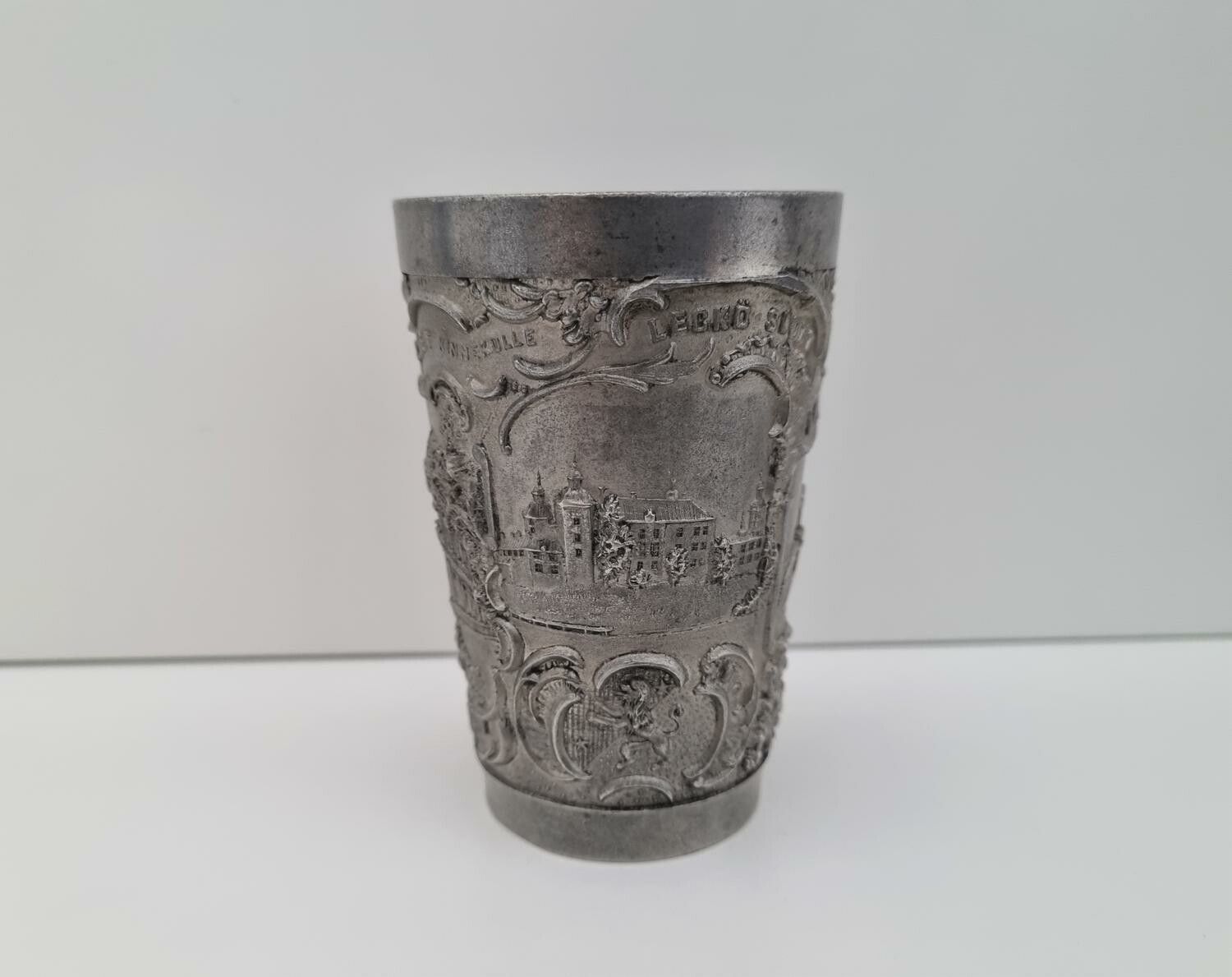 Bägare / mugg. Albin Andersson Lidköping. Tenn & metall F.A.B Stockholm