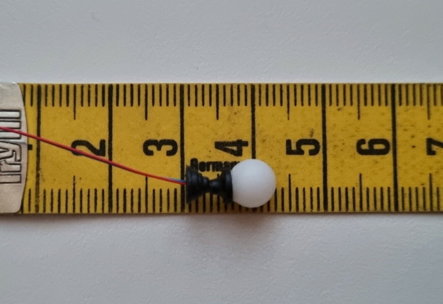 Lampa, miniatyrlampa (LED) För dockhus, tittskåp, tågräls mm