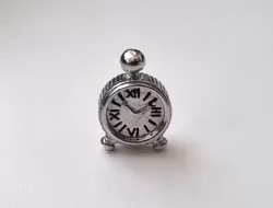 Miniatyr, Bordsklocka i metall (10 gram)