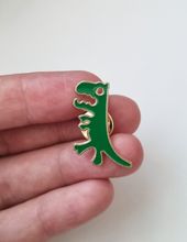 Pin Grön Dinosaur