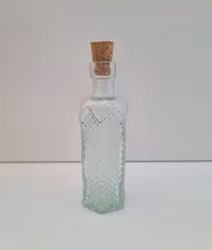 1 st Glasflaska med kork (10,6 x 3,4 cm, 66,5 gram)