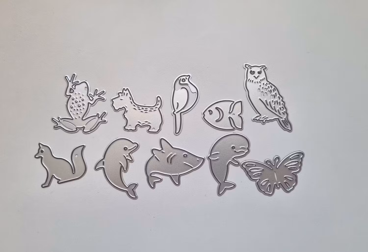 Scrapbooking, dies, cutting dies 10 st djur