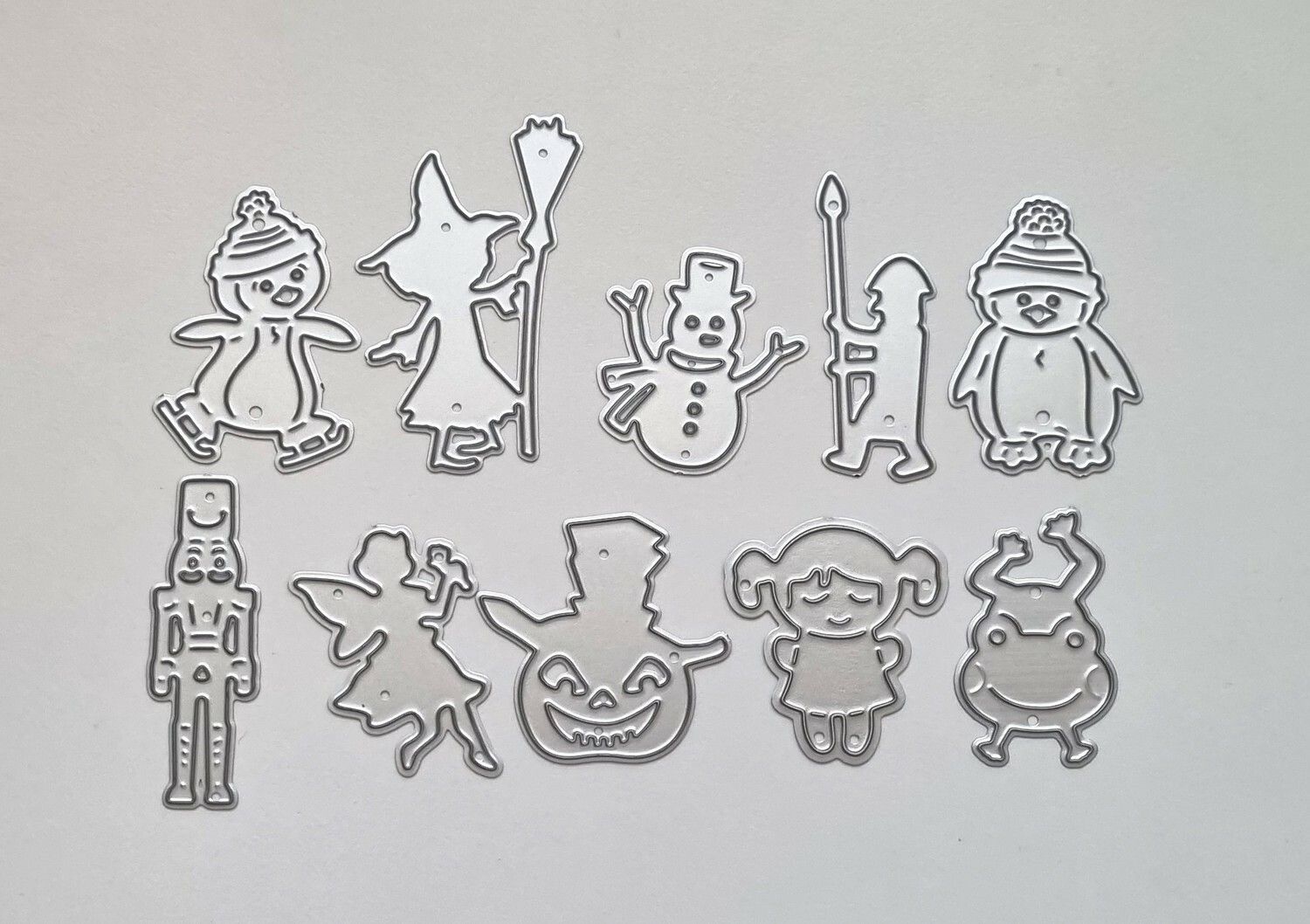 Scrapbooking, dies, cutting dies - 10 st figurer