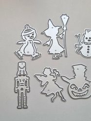 Scrapbooking, dies, cutting dies - 10 st figurer