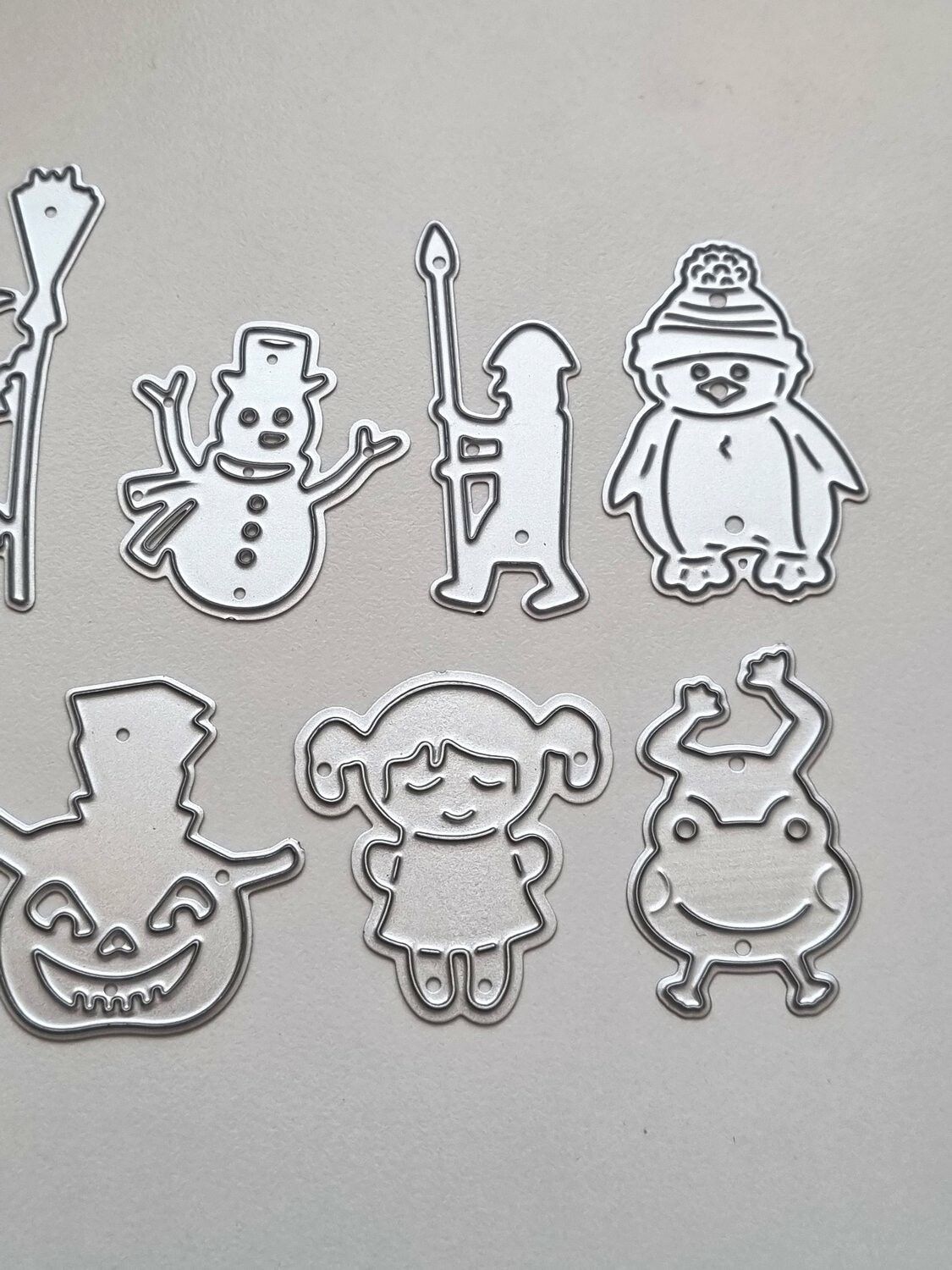 Scrapbooking, dies, cutting dies - 10 st figurer