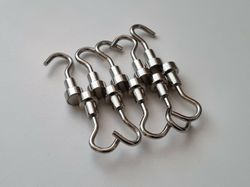 10 st Krokar, Neodymium magneter, magnetisk krok (ca 300 gram lyftkraft)