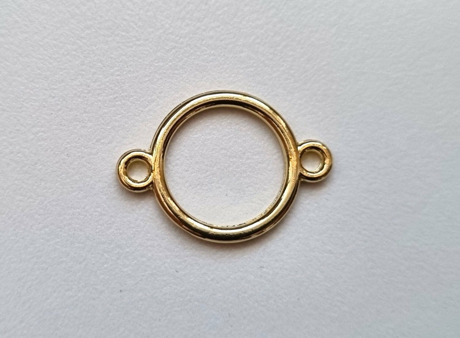 10 st connectors, ringar (guldfärgade)