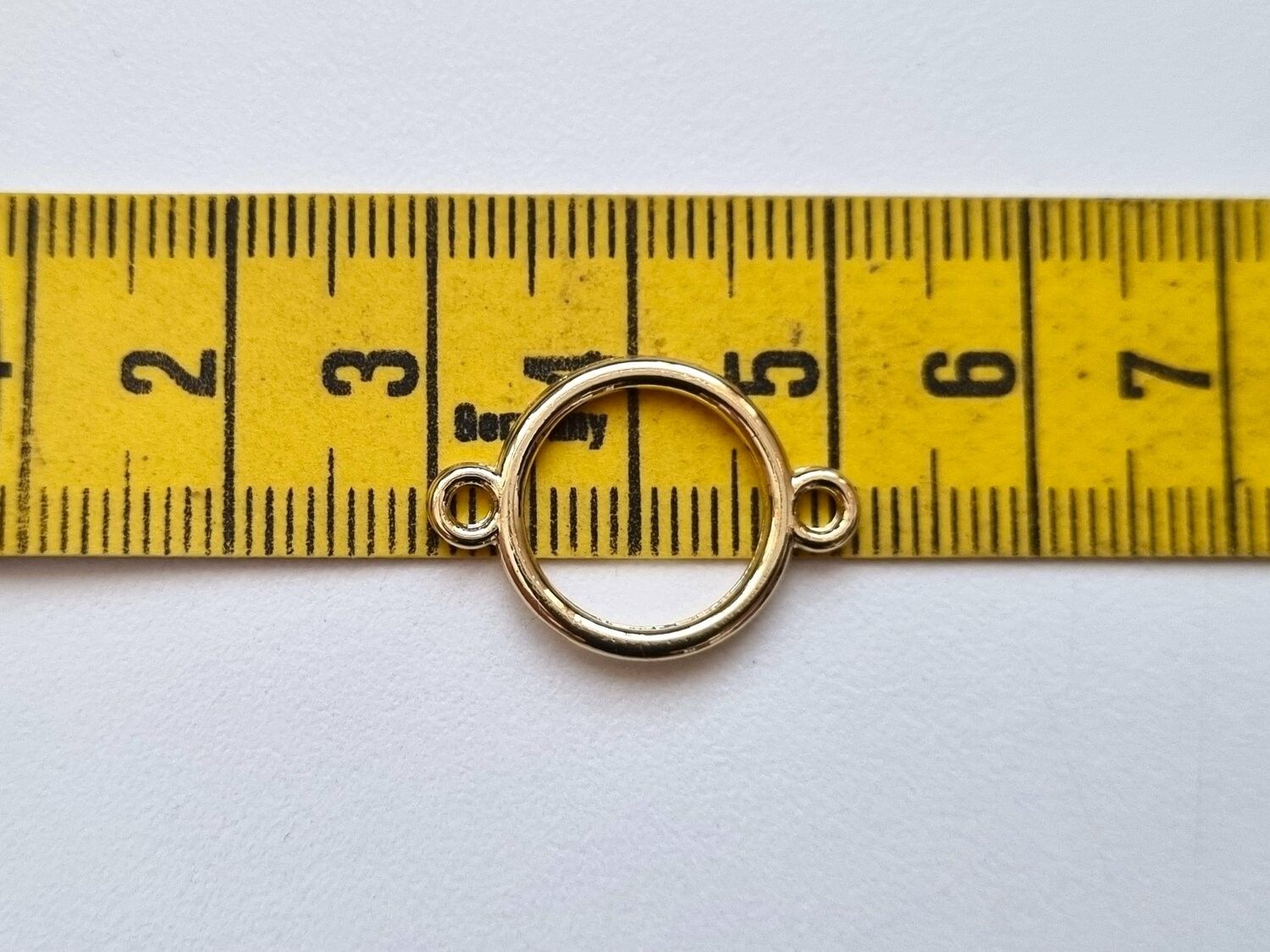 10 st connectors, ringar (guldfärgade)