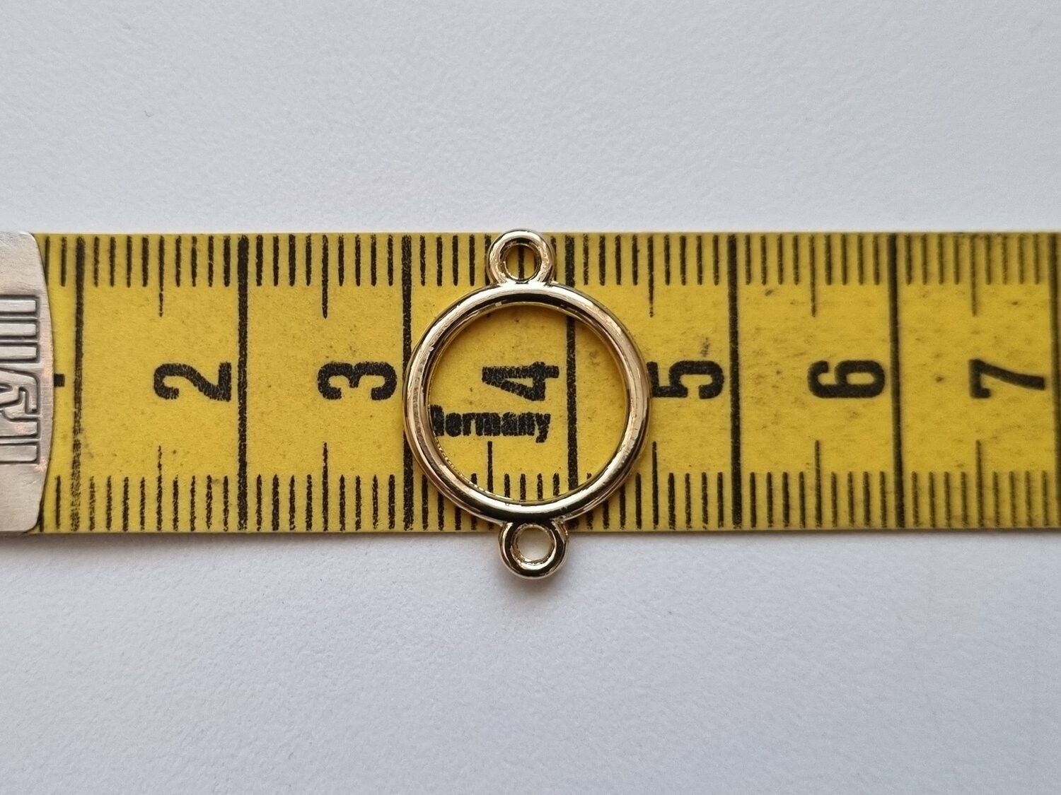 10 st connectors, ringar (guldfärgade)