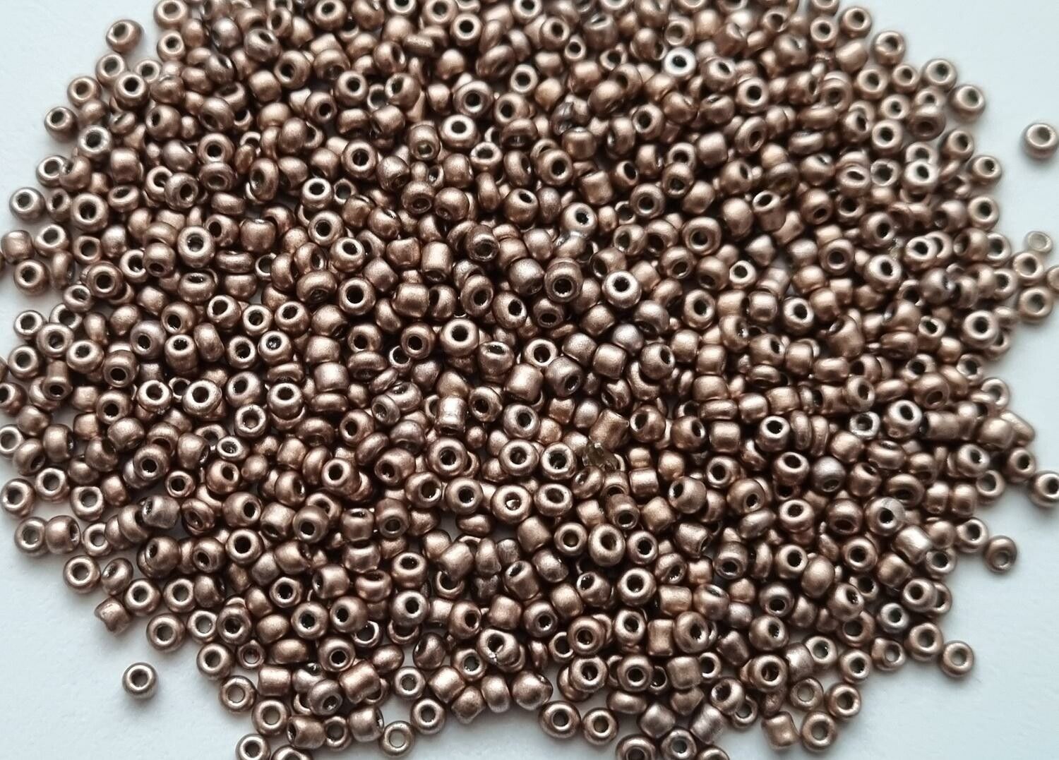 1000 små pärlor, fröpärlor, glaspärlor (2 mm) - Blå