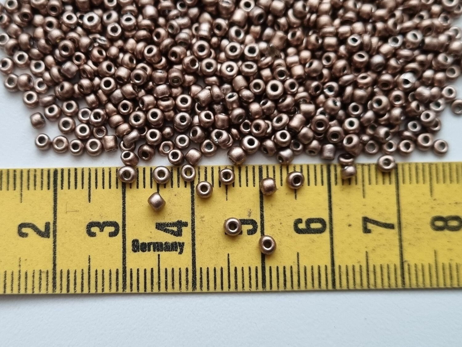 1000 små pärlor, fröpärlor, glaspärlor (2 mm) - Blå